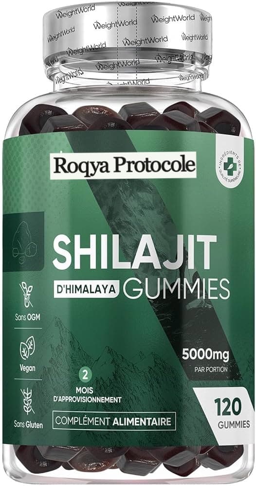Flacon de 120 gommes de shilajit